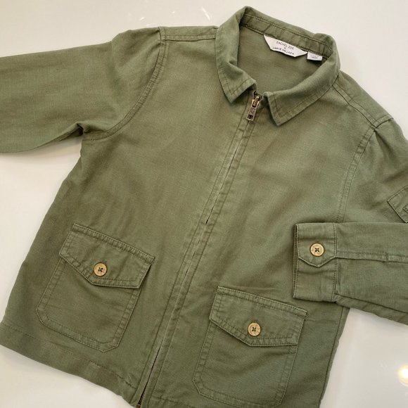 Boys Janie & Jack Rachel Zoe Linen Cargo Jacket, Size 3-4 - Picture 1 of 6